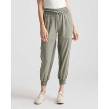 Quince Womens Vintage Wash Tencel Utility Jogger Pants Pockets Olive Green XL - £19.19 GBP