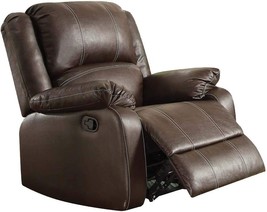 Zuriel Rocker Recliner By Acme Furniture, Model 52282 In Brown Pu. - £325.50 GBP