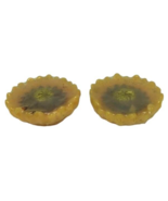 Sunflower Floating Wax Candle Yellow Gold Brown Vtg 3&quot; Unscented Sealed ... - £7.76 GBP
