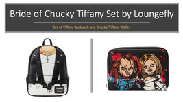 Child&#39;s Play -Bride TIFFANY Jacket Double Strap Backpack Bag &amp; Zip Aroun... - $124.69