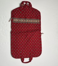 Vera Bradley Red Fall 1991 Garment Bag Made in USA Large Double Zip - £57.17 GBP