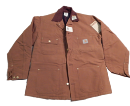 Carhartt Jacket Men&#39;s 42 Brown Duck Blanket Lined Deadstock 6BLC Tags (2) - $249.99