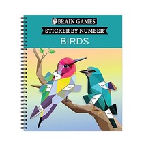 Brain Games - Sticker by Number: Birds Publications International Ltd/ Brain Gam - £9.39 GBP
