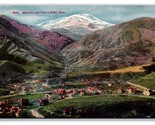 Birds Eye View Manitou Colorado CO and Pike&#39;s Peak UNP DB Postcard W22 - $3.91