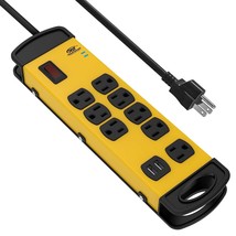 Power Strip With Usb, Heavy Duty Surge Proector Metal Power Strip15 Amps... - £43.95 GBP