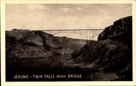 JEROME-TWIN Falls High BRIDGE-RPPC Postcard BK58 - £2.33 GBP