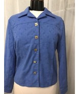 St. John Women&#39;s Blazer Blue Five Button Two Pocket Blazer Size Small - £27.41 GBP