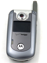 Motorola Flip Phone Series E815 - Silver Verizon Cellular Phone - £15.44 GBP