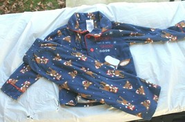 Rudolph Red Nose Reindeer Sz 4T 2 Pc Flannel Christmas Sleepwear Pajama Set 4 - £9.49 GBP