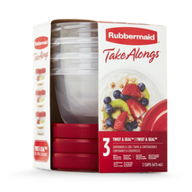 Food Storage Containers With Airtight Lids 3 Pack Reusable Microwavable New Set - £7.38 GBP+