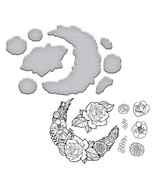 Spellbinders Stamp &amp; Die Cut Set Stephanie Low Cool Vibes Moon Flower SD... - $237.76 MXN
