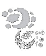 Spellbinders Stamp &amp; Die Cut Set Stephanie Low Cool Vibes Moon Flower SD... - £9.82 GBP