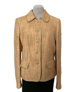 Ellen Tracy Tweed Blazer, Size 8, Pockets, Long Sleeves - $15.82