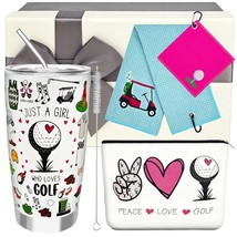 Golf Gifts For Women,Golf Lover 20 Oz Wine Tumbler Gifts For Girls,Birthday Chri - $42.99