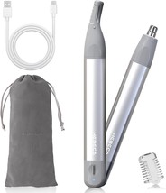 Nose Hair Trimmer For Women 2In1 Facial Hair Removal Trimmer - Metal, Si... - $33.96