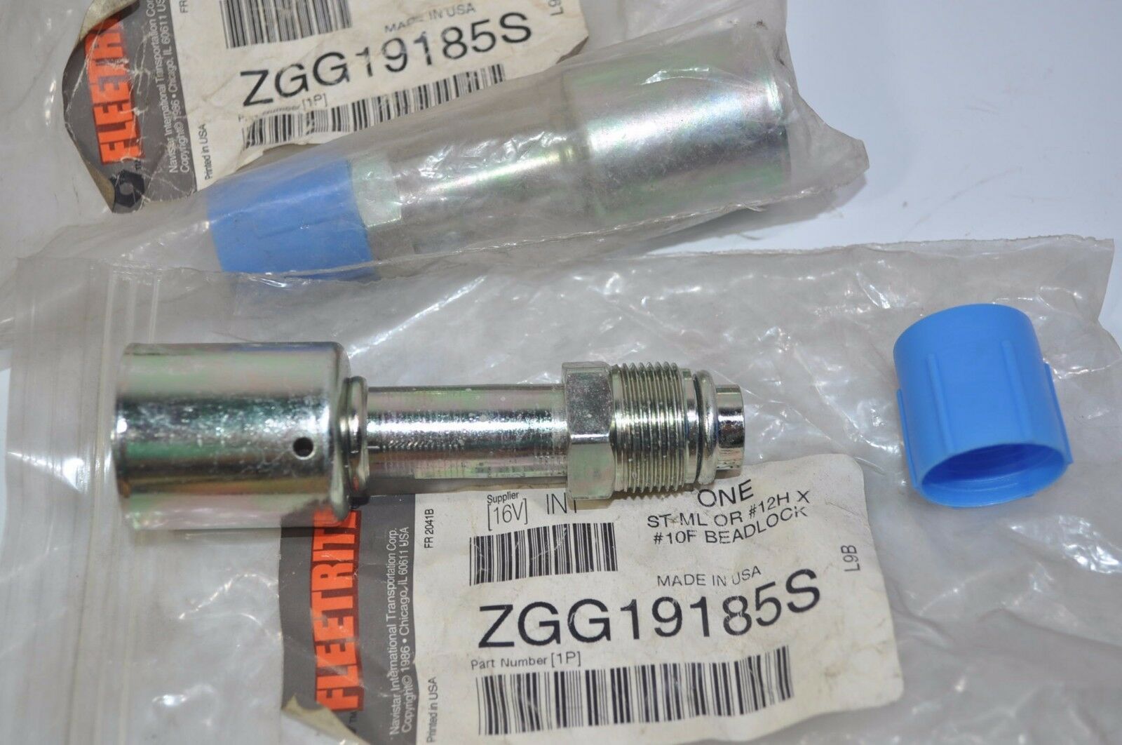 New Fleetrite HVAC Straight Male Beadlock Fitting Lot of 2 Part# ZGG19185S - $13.50
