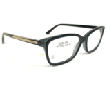 Cartier Eyeglasses Frames CT0206O 005 Black Gray Gold Rectangular 54-15-145 - £298.79 GBP