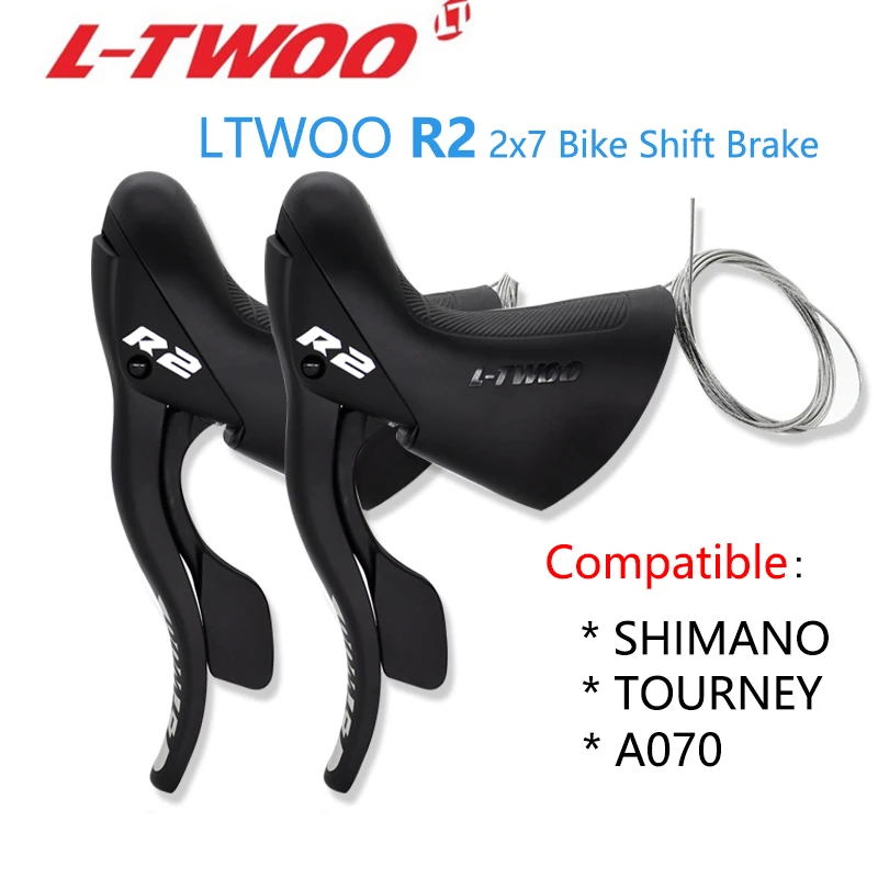 LTWOO R2 2X7 Speed Shifter ke Lever Kit for Road Bike Line Pulling 14s 14v Road  - £112.32 GBP