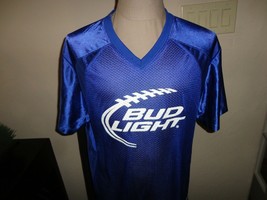 Blue Bud Light Beer Polyester Football Jersey Adult XL Excellent Conditi... - £19.35 GBP