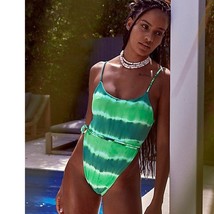 New Free People Martha Rey Holly One-Piece Swimsuit $258 SMALL Green - £59.94 GBP