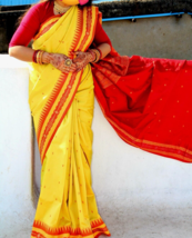 Traditional Indian Handloom Silk Saree | Wedding &amp; Party Outfit - $90.59