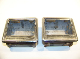 1971 PLYMOUTH ROAD RUNNER REAR PANEL ASHTRAY BEZELS OEM PAIR GTX SATELLITE - $854.95 MXN