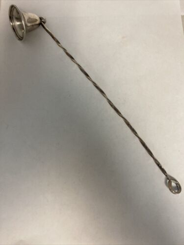 Primary image for Vintage Sterling Silver Twisted Handle Candle Snuffer #12 21.5g 10” Long