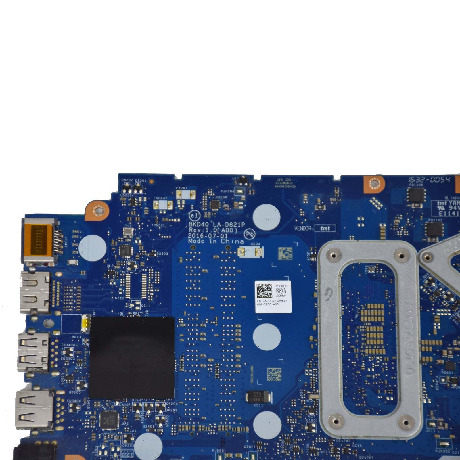 Dell Inspiron 7560 7460 Motherboard i5-7200U 2.5GHz Nvidia 940MX LA-D821P 5CPRV Item image 6
