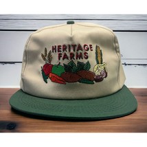 Heritage Farms Snapback Hat Baseball Cap Farmers Market Garden Vegetables - £17.26 GBP