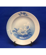 Vintage Bing &amp; Grondahl Christmas Rose rimmed soup bowl Denmark blue whi... - $385.86 MXN