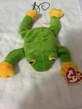 Ty Beanie Baby Smoochy The Frog Retired 1997 Tag Errors Rare Collectible - $59.00