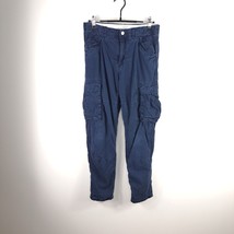 H&amp;M LOGG Label Of Graded Goods Boys Blue Youth Boys 12-13 Cargo Pants Size 26x26 - £30.98 GBP