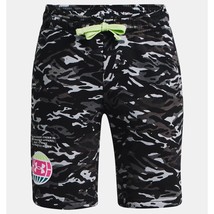 Boys' Large UA Rival Fleece Shorts Black/White YLG Under Armour 1370205 - $17.66