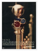 Print Ad Movado Museum Watch The Face You&#39;ll Remember Vintage 1972 Advertisement - £7.72 GBP