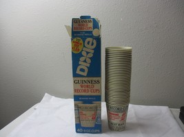 Vintage Dixie Guinness World Record Cups 35-9oz Cups - £11.82 GBP