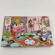 MB Storybook Puzzle Puss in Boots Fairytale 60 Pcs 1978 Complete - $9.89