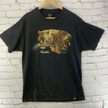Primitive Apparel T Shirt Sz L Cheetah Decal Black Art  - £15.57 GBP