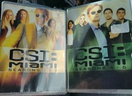 CSI Miami Seasons 1-6 DVD both factory sealed set 1 season 1-3 set 2 seasons 4-6 - £68.54 GBP