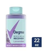 Degree Maximum Recovery Body Wash and Soak, Epsom Salt, Lavender, 22 Fl.... - £10.16 GBP