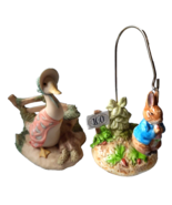 Beatrix Potter Peter Rabbit Jemima Puddleduck Collectible Ceramic Figuri... - £29.96 GBP
