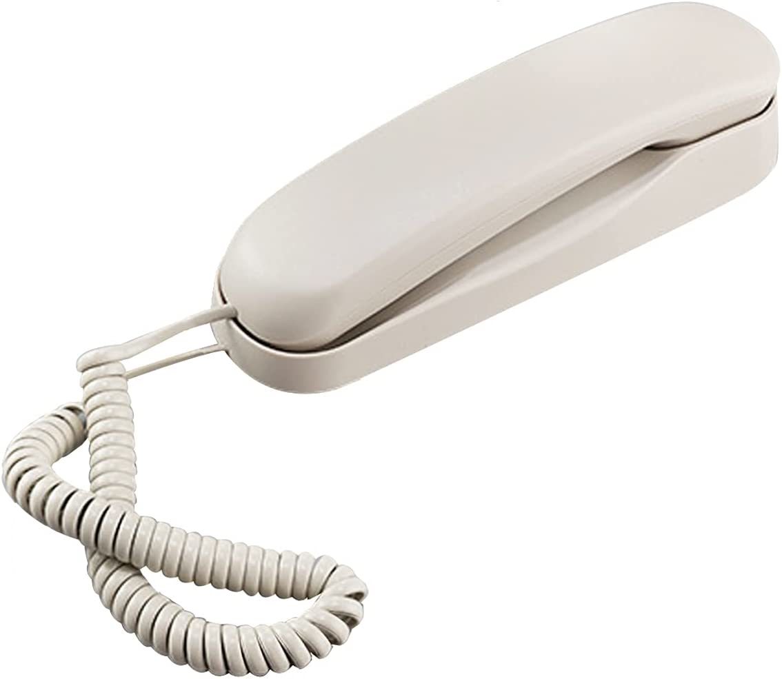 Corded White Wall Phone, Telpal Small Analog Wall Telephone For Seniors ... - $38.99