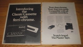1974 3M Scotch Brand Tape Ad - Introducing the classic cassette  - £14.77 GBP