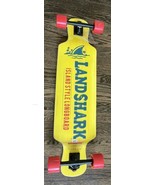 Landshark Lager Beer Promotional Island Style Longboard Yellow Skateboard - $74.25