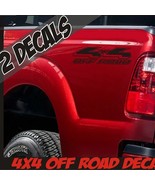 Chevy, Dodge, Ford 4x4 OFF ROAD Side Decal Graphics for Truck Bed in Bla... - $18.65