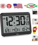 Elegant Digital Atomic Clock with Temperature – Perfect for Home or Offi... - $55.93 CAD
