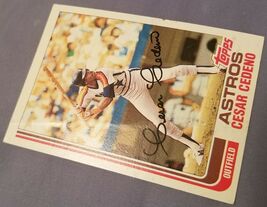 1982 Topps Cesar Cedeno Houston Astros #640 Baseball Card - $1.48
