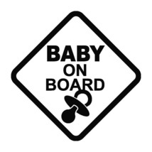 2x Baby on board Vinyl Decal Sticker Different colors &amp; size for Cars/Windows - $4.40+