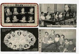 4 Quiz Kids Postcards Radio Show Sponsored by Alka Seltzer 1940&#39;s - $23.76