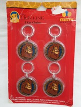 The Lion King Simba Set Of 4 Key Chains Key Rings Party Favors NOS - £15.53 GBP