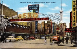 Reno Arch In Bright Nevada Sunshine Postcard Unposted - $10.00